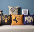 Fire and Ice family badge Pillow Cover Decoration Pillowcase Cotton linen Cushions Home Decor Free