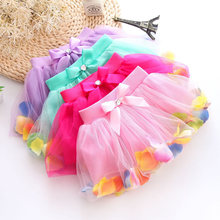 New Arrival Summer Baby Girls Chiffon Tutu Skirt Cute Princess Party Sparkle Fluffy Pettiskirts Kids Silk Ballet Skirts Ly34