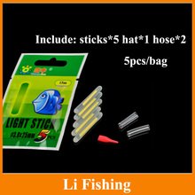 fishing tackle 40pcs 4.5mm*37mmnight fishing float bobber glow stick light stick luminous stick fishing float