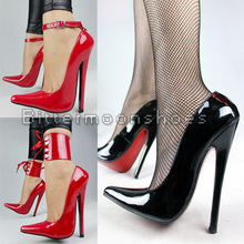 Plus Size 36-45 18cm Sexy Thin High Heels Women Pumps Red Bottom High Heels Shoes Woman Nightclub Shoes Wedding Party Shoes