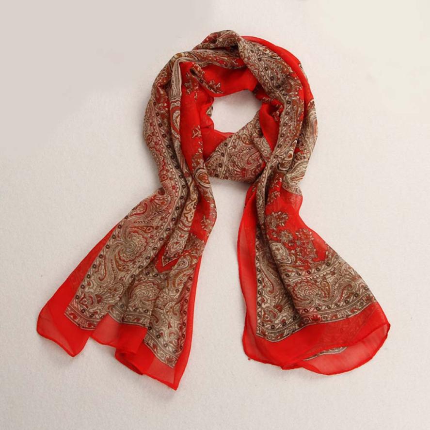Нежный женщины отпечатано дизайнер мода леди длинный мягкий шифон шарфа шали украл шарфы nor5904