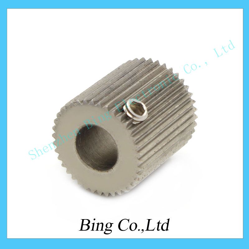 Free Shipping F11934 1 Piece 3D Printer Makerbot Extruded Wheel Wire Feed Wheel Roller Gear Inside