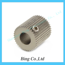 Free Shipping! F11934 1 Piece 3D Printer Makerbot Extruded Wheel Wire Feed Wheel Roller Gear Inside Diameter 5mm 38 Teeth