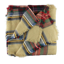 Lovesky Women New Wool Blend Blanket Oversized Tartan Scarf Freeshipping Hot