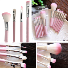 7Pcs Pro Pink Makeup Brush Set Eyeshadow Cosmetic Tools Eye Face Beauty Brushes 4EFK