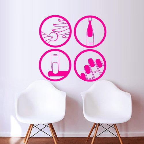 Nail Shop Vinyl Wall Decal Nail Polish Beauty Design Master Varnish