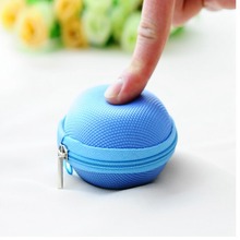 Hot 2015 New Women Kids Oval Mini Coin Ellipse Personality Canvas Clutch Bag Wallets headphones Purses