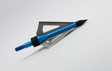 100 Grain Fixed Three Blade Broadheads 12 Per Pack Compatible with Crossbow and Compound Bow Blue