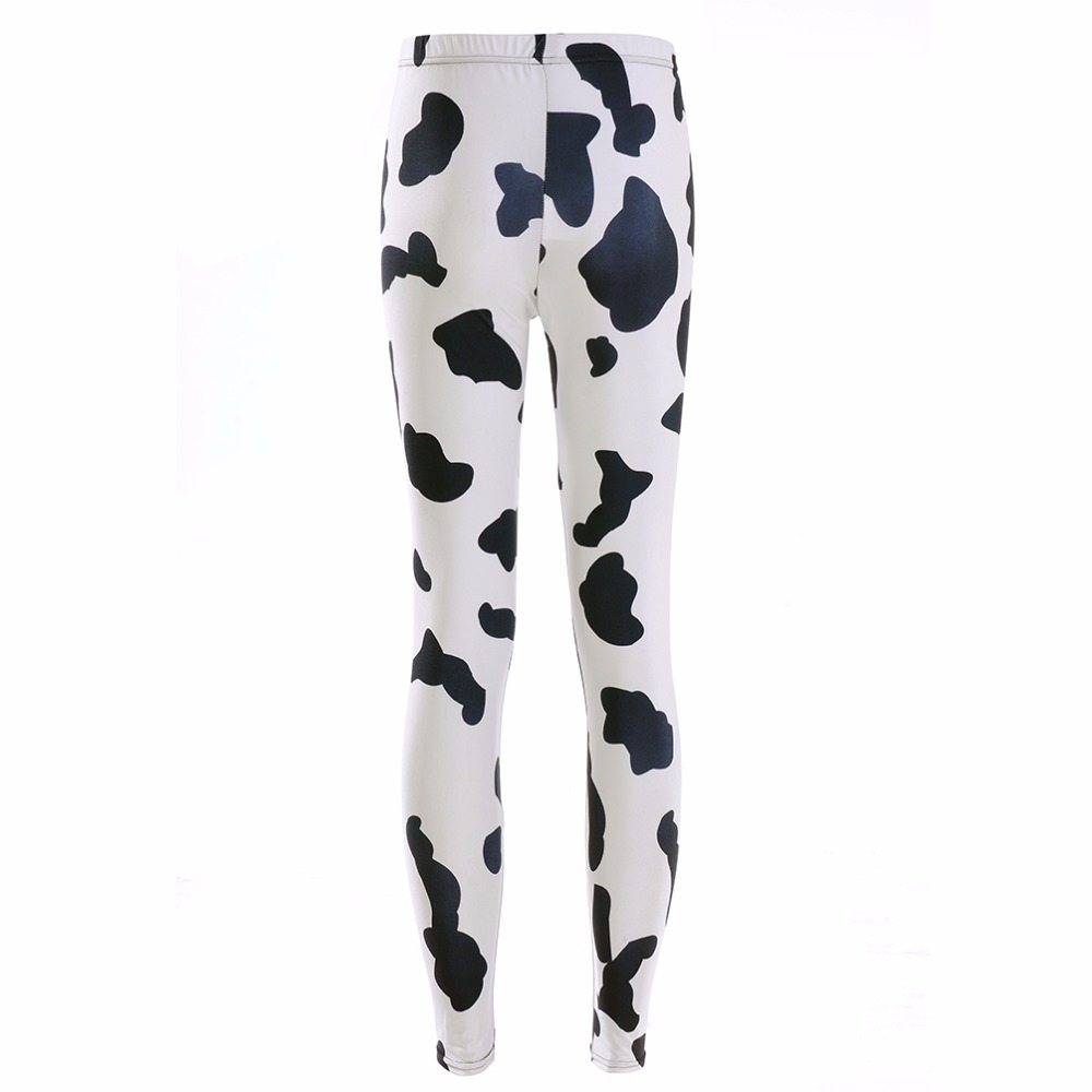 brown cow print pants