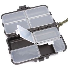 1pc/lot Waterproof Black Fishing Tackle Box 2 Layers Lures Bait Tackle Hooks Hard Storage Box Container 9 Compartments 672362