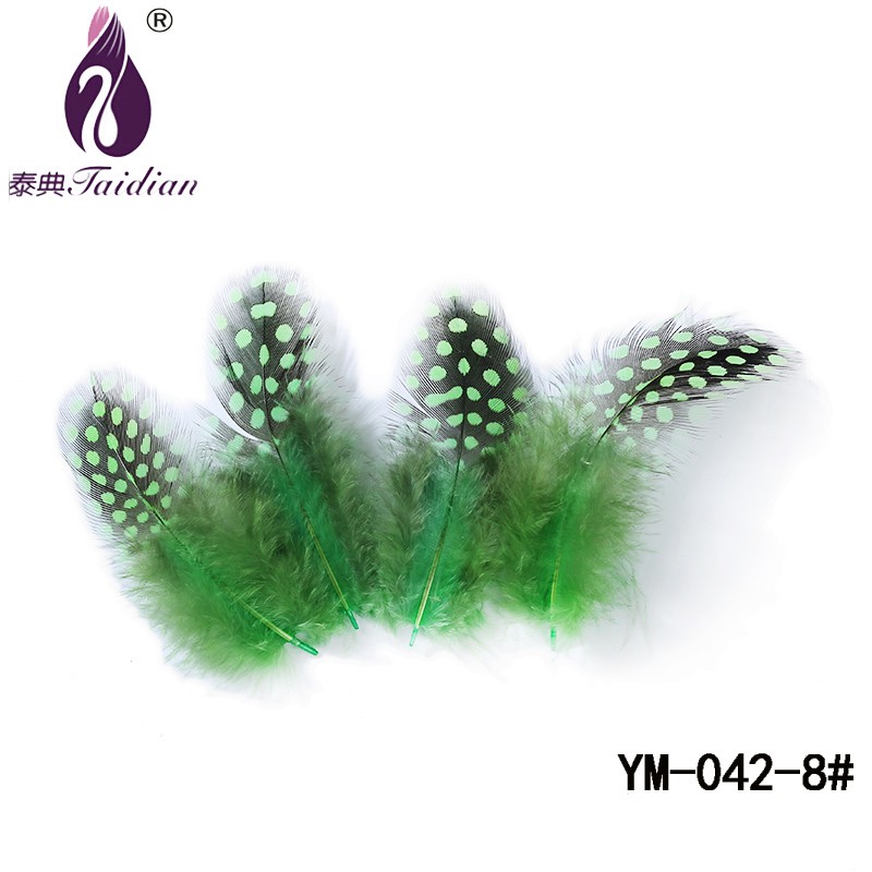 YM-042-8# Guinea pearl Fowl Feather