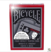 Free shipping Bicycle Tragic Royalty Deck funny royalty magic tricks magic props original bicycle playing cards