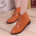 2015 Brand Women Autumn Ankle High Heels Boots Women's Shoes Botines