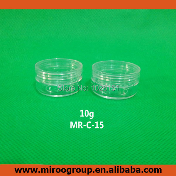 Fedex Free Shipping 94pcs 10g Plastic cosmetic cream jar sample jar 10g cream jar pot bottle