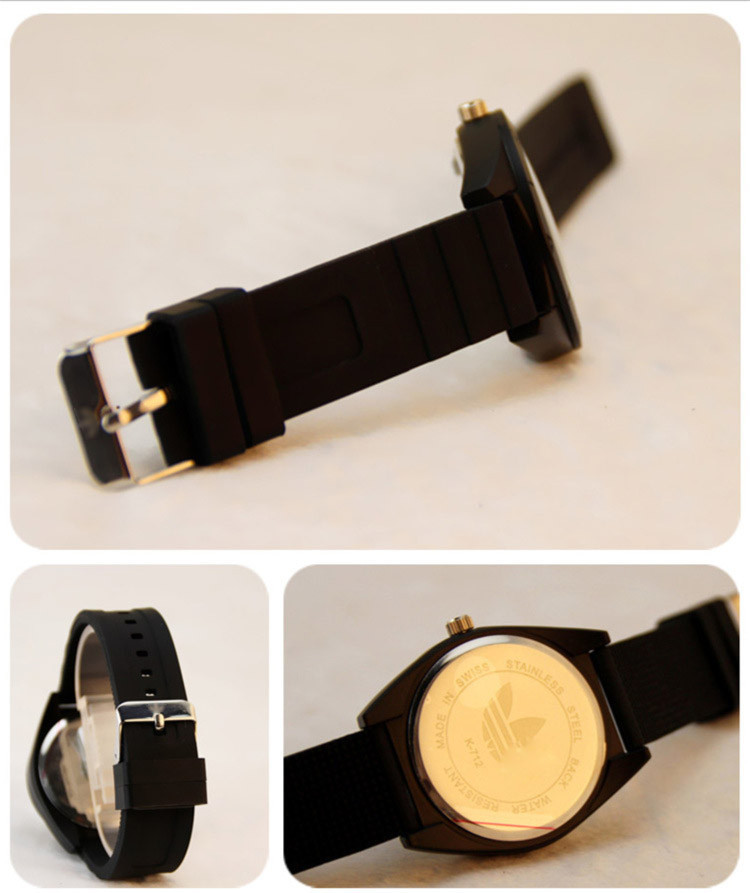 Fashion 3 design Three watch Leaves Slicone Leaf Women AD Sport Watches men wristwatches relogios femininos