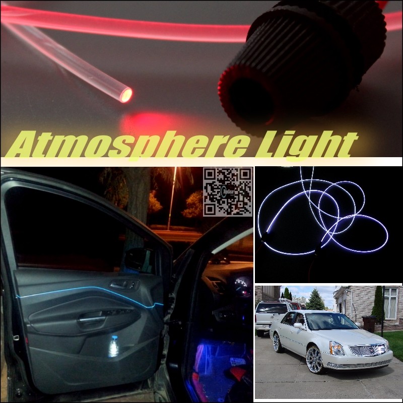 Car Atmosphere Light Fiber Optic Band For Cadillac DTS Furiosa Interior Refit No Dizzling Cab Inside DIY Air light
