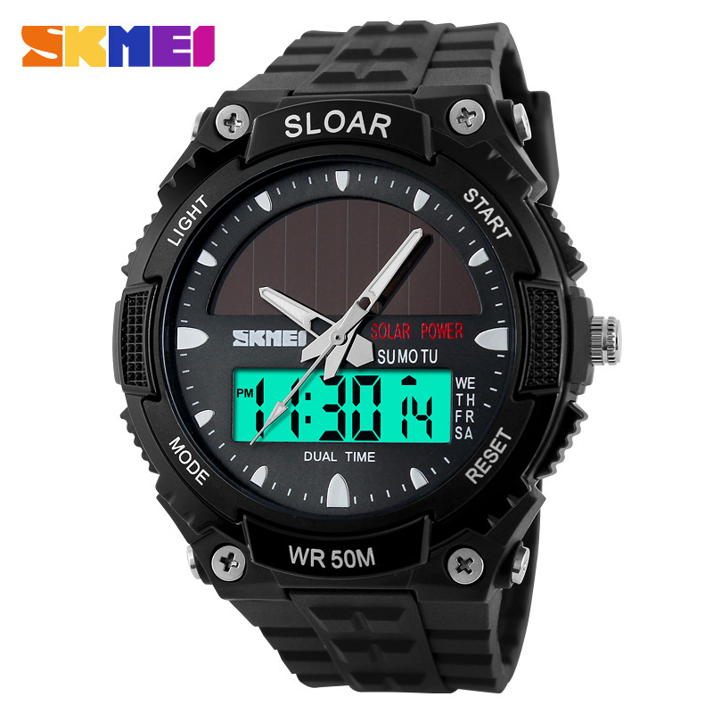 SKMEI Brand Solar energy Men Sports Watches Outdoor Military LED Watch Fashion Digital Quartz Multifunctional Wristwatches SKMEI Brand Solar energy Men Sports Watches Outdoor Military LED Watch Fashion Digital Quartz Multifunctional Wristwatches