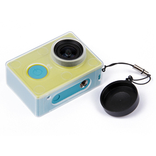 Protective case for xiaomi YI action camera Light weight Transparent protective cover with lens cap for