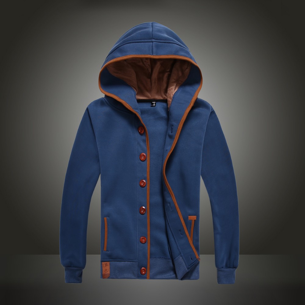 2015 free shipping new man hoody casual men\'s hoodie sweatshirt brand sports 3 color hooded coat T80 (3)