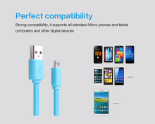 Original Nillkin universal flat Micro USB 2.0 date cable 120cm 5V 2A quick charge cable for xiaomi /Samsung/lenovo free shipping