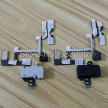 Headphone Earphone Audio Jack Volume Button Flex Cable for iPhone 4 4G Mute Silent Switch side key Free Shipping 20pcs/lot