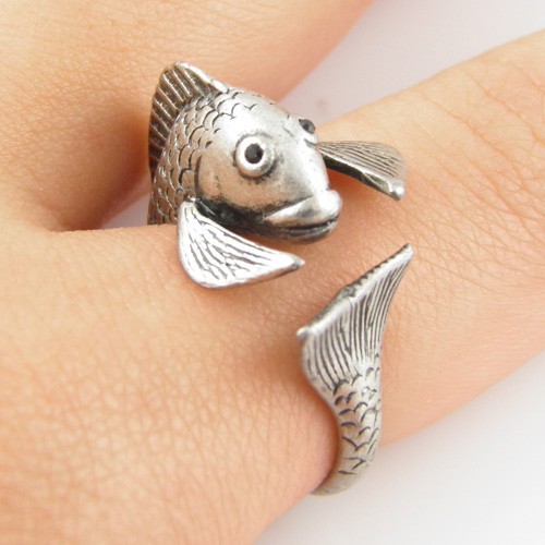 Women s fishing wedding rings