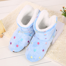 Winter Women Home Slippers Girl Christmas Indoor Shoes Warm Contton Slipper Plush Pantufa Soft 6 Colors