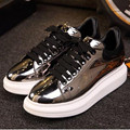 2016 spring new Women Shoes heavy bottomed lace upplatform shoes Large size flat casual women shoes