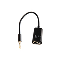 3 position 3 5mm headset splitter adapter stereo TRRS audio male to Earphone headset microphone adapter