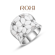 ROXI new arrival beautiful follower rings for girl fashion rose gold plated wedding engagement rings for