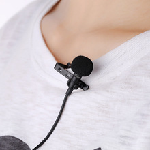Mini Portable Clip-on Lapel Lavalier Hands-free 3.5mm Jack Condenser Wired Microphone Mic for iPhone iPad Smartphones Computer