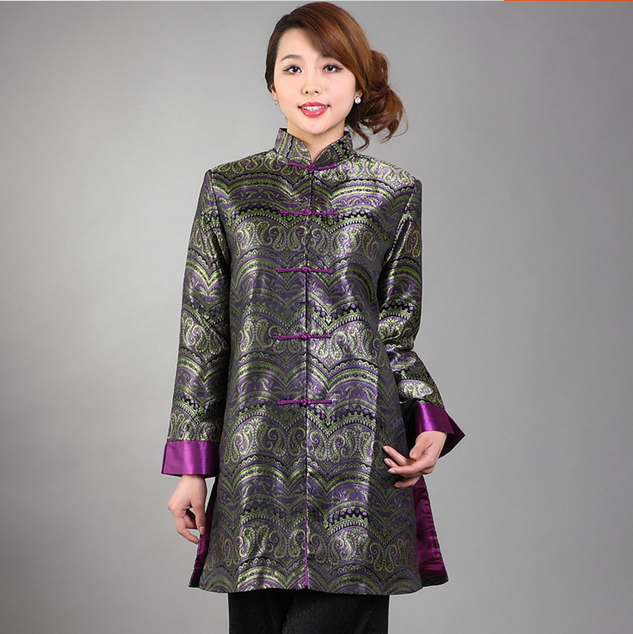 New Arrival Women's Long Sleeves Jacket Coat Vintage Chinese Style Clothing Flower Size S M L XL XXL Chaqueta abrigo Mny005-A