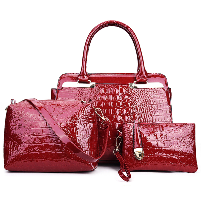 Popular Red Patent Leather Handbag-Buy Cheap Red Patent Leather Handbag lots from China Red ...