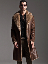 New Winter Faux Fur Men black fur fashion mens long fur coat S-XXXL Specials leather jacket jaqueta de couro masculina