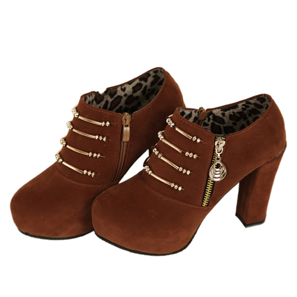 Lowest-Price-Women-Shoes-Women-High-Heel-Boots-Platform-Round-Toe-Lady ...
