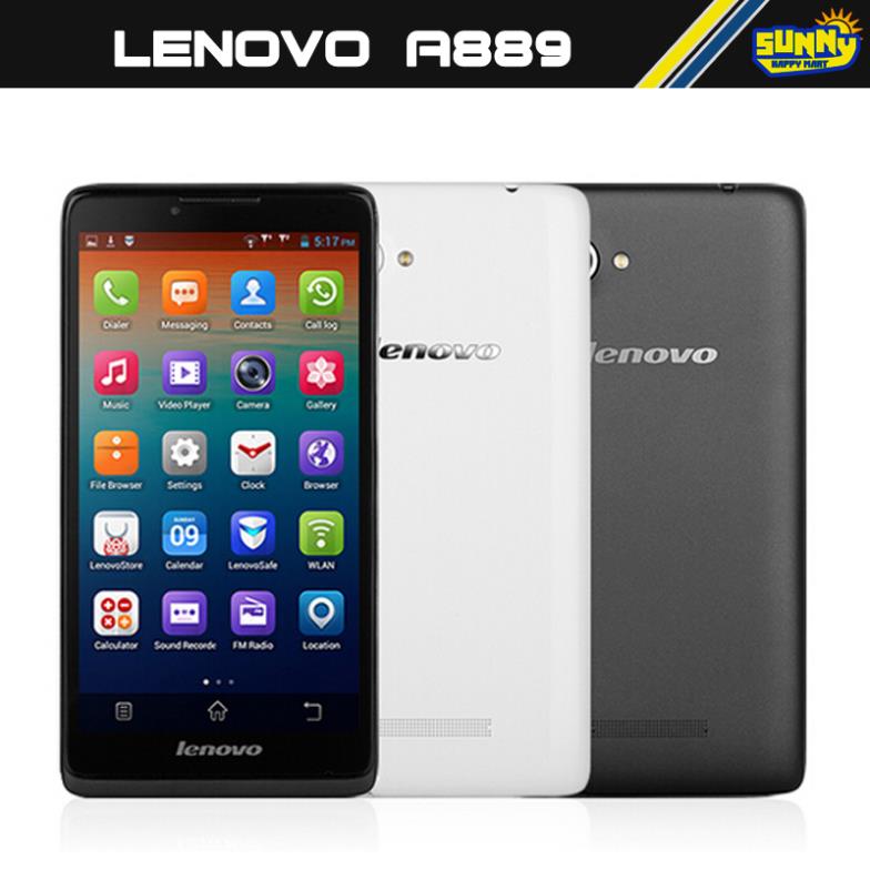 Lenovo A889 Original 6 MTK6582 Quad Core Cellphone 1GB RAM 8GB ROM Android 4 2 Phone