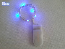 Button Cell Battery Powered 5 LED Silver Color Copper Wire Mini Fairy String Lights For Holiday