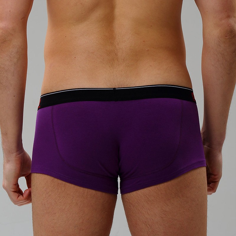 Manocean underwear men MultiColors sexy casual U convex design low-rise cotton solid boxers boxer shorts 7342 (37)