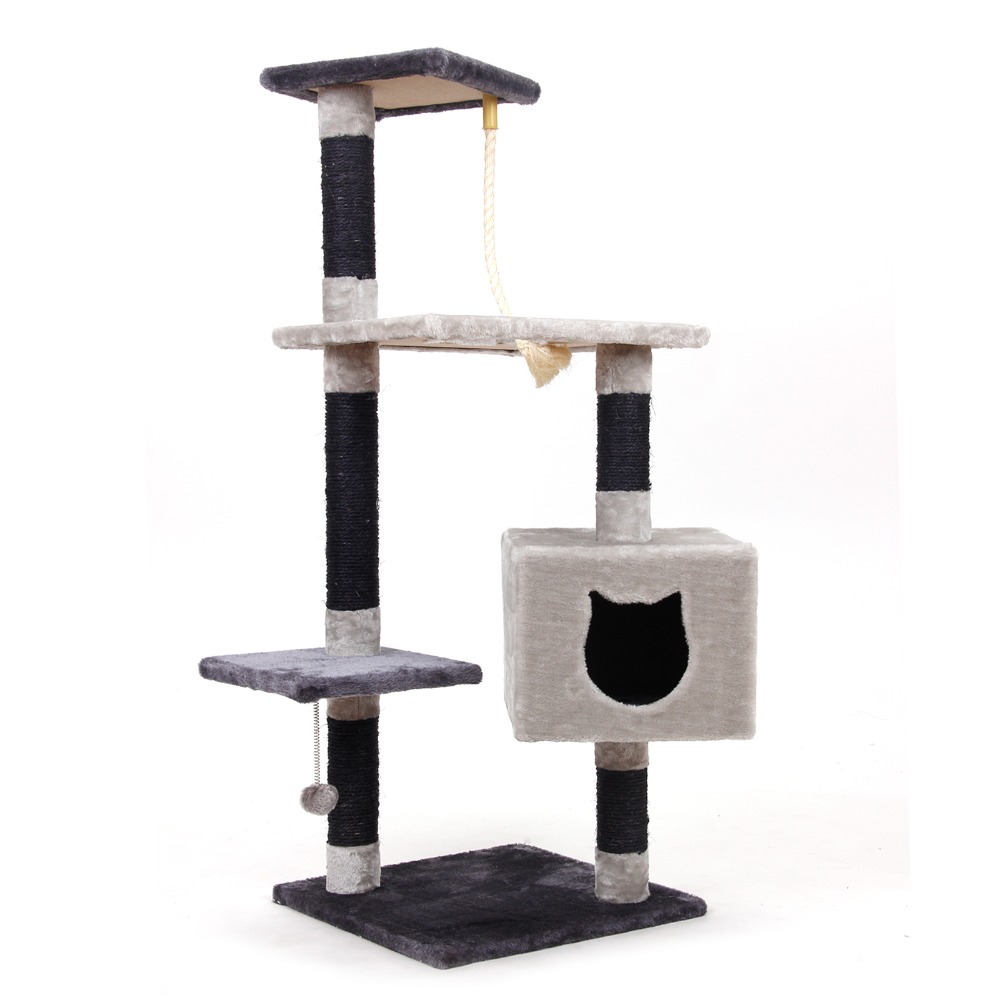 Domestic Delivery Cat Toy Scratching Wood Climbing Tree Mouse Toy Cat Jumping Toy Climbing Frame Cat Furniture Scratching Post