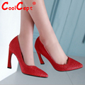 CooLcept Free Shipping Half Ankle Short High Heel Boots Women Snow
