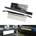 Heavy Duty Bull Bar Bumper Front License Plate Mount Holder Mount Bracket Black Sliver for Offroad