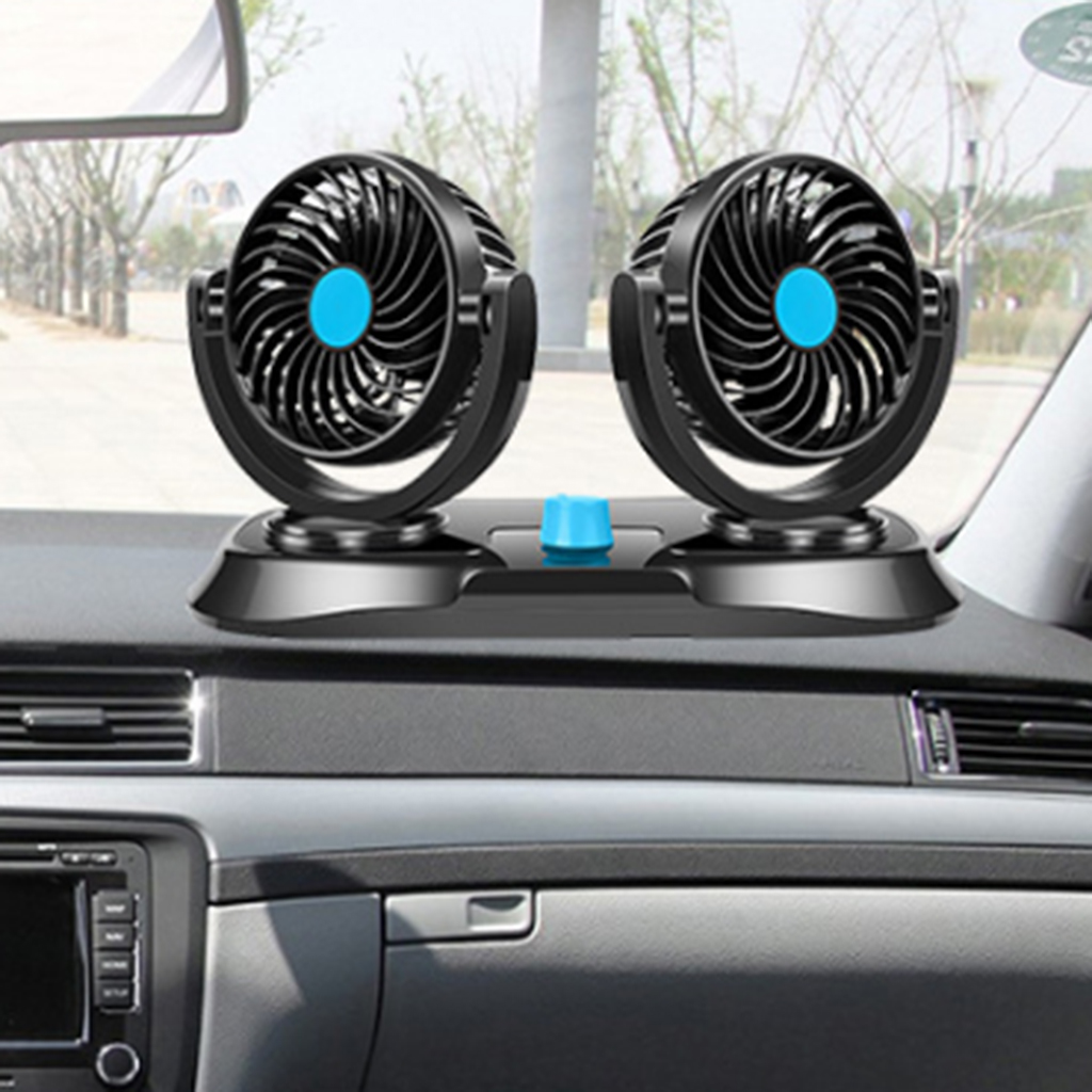 360 Degree Rotatable Dual Head Car Cooling Dashboard Ventilation Air
