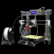 New Balck Reprap Prusa I3 DIY 3D Printer 3 D impressora KIT Self-assembly Printers machine with LCD Screen 2 Kg Filament as Gift