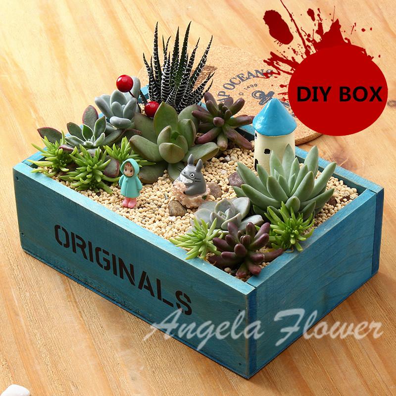Wooden Flower Container Homemade 79