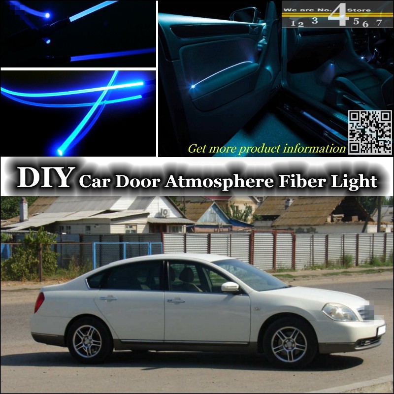 Interior Ambient Light Tuning Atmosphere Fiber Optic Band Lights For Nissan Cefiro A33 J31 J32 L33 Inside Door Panel Tuning