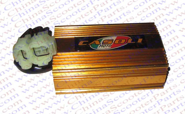 Racing 6 Pin two Oval Plug AC CDI font b GY6 b font 125CC 150CC 200CC