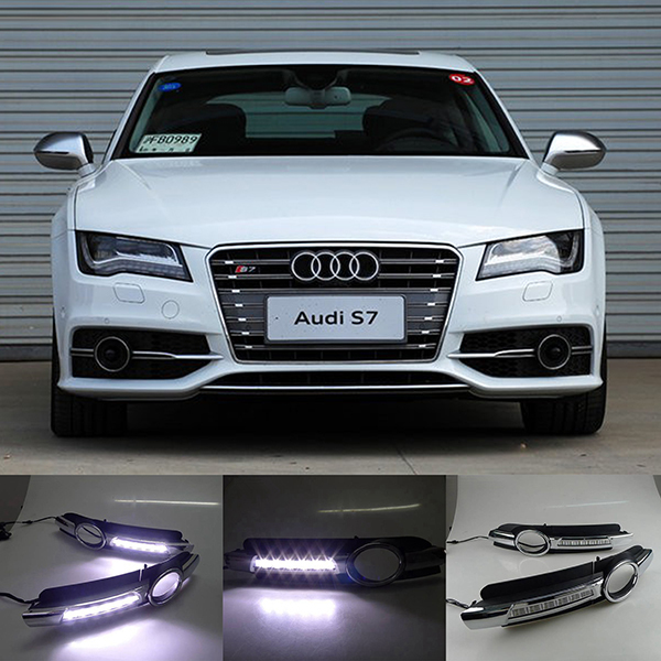 New LED Daytime Running Light For Audi A6 A6L C6 Car Fog DRL 2005 2006