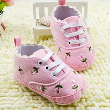 Baby Girl Flower Shoes Baby Spring Autumn Princess Shoes First Walkers Footwear Toddler Soft Sole Shoes