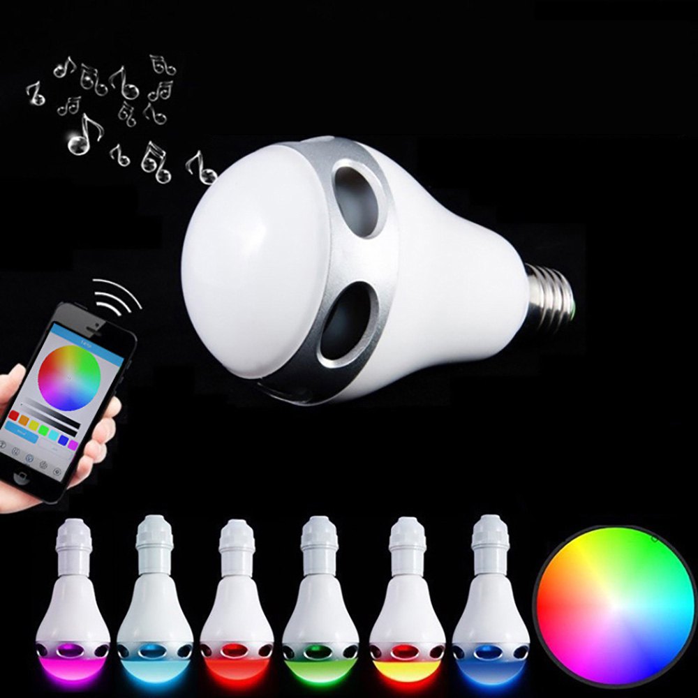 JH101 E26 / E27 Light Bulb Lamp Intelligent Colorful LED Bluetooth 3.0 Speaker Wireless Music Colorful Lights LED Bulb JH101 E26 / E27 Light Bulb Lamp Intelligent Colorful LED Bluetooth 3.0 Speaker Wireless Music Colorful Lights LED Bulb