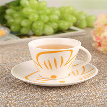 A creative gifts Qiou style suits elegant high temperature ceramic coffee cup coffee cup suit